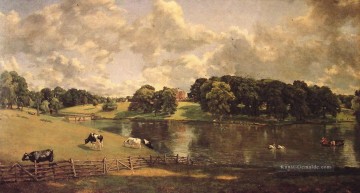  Constable Werke - Wivenhoe Park Romantische Landschaft John Constable Bach